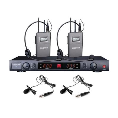 Bộ 02 Micro không dây choàng đầu UHF kênh kép X7PP