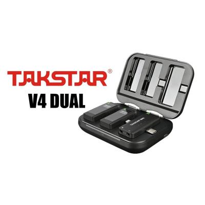 Micro thu âm không dây 2 kênh V4 | Takstar