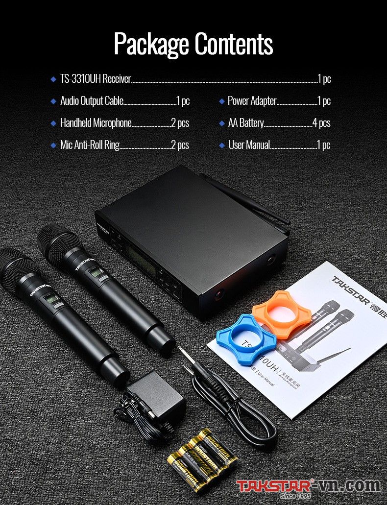 Trọn Bộ Micro không dây cầm tay UHF kênh kép TS-3310UH.jpg