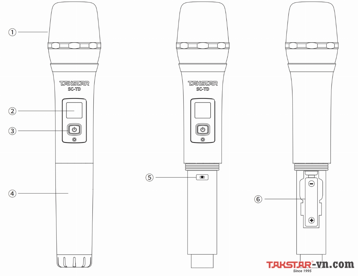 Hướng dẫn sử dụng micro không dây cầm tay SC-TD